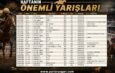 Haftanın Önemli Yarışları